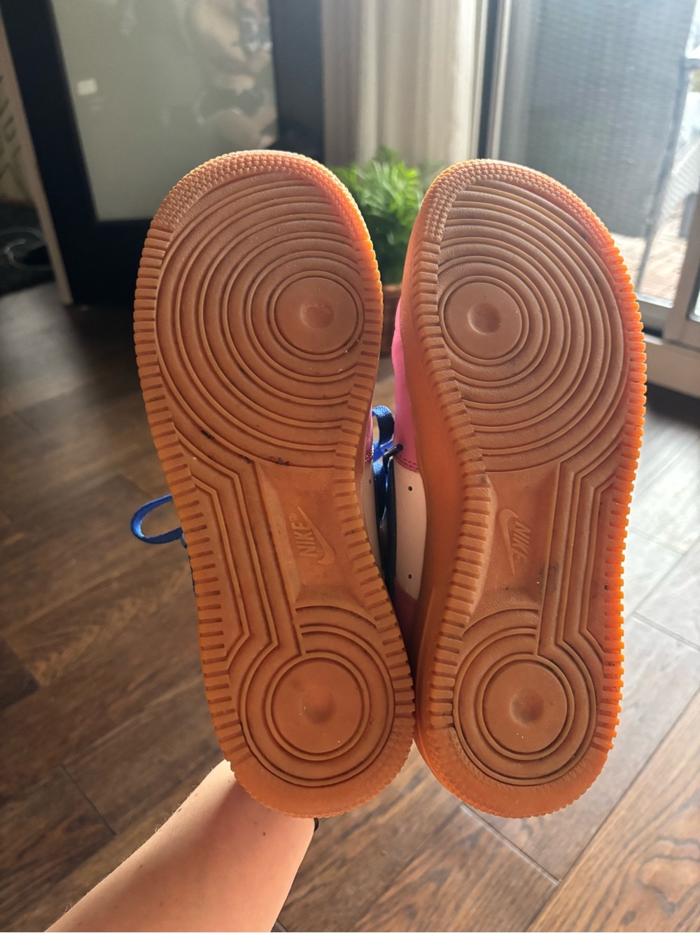 Nike Air Force 1 Low - Blue, Pink & Orange Gum Sole - Picture 6 of 6